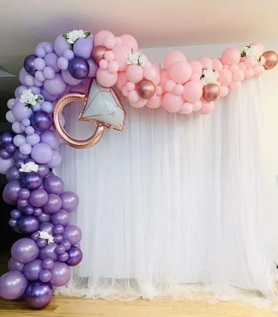 Lavish Violet Ring Setup - Deepak Balloon