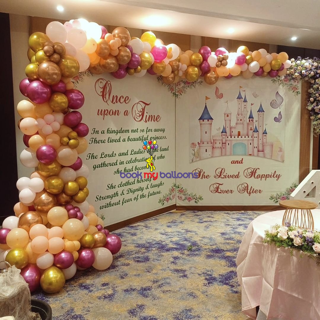 Golden Theme Party Decoration - Deepak Balloon